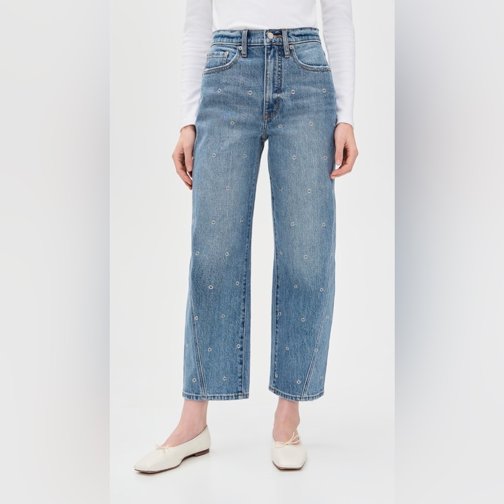 NWT DAZE DENIM Westward High Rise Barrel Leg in Nailed It